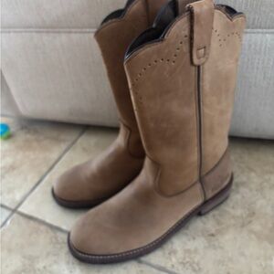 RedHead Brown Leather Cowboy Work Boots Mens 10.5 Barely Worn